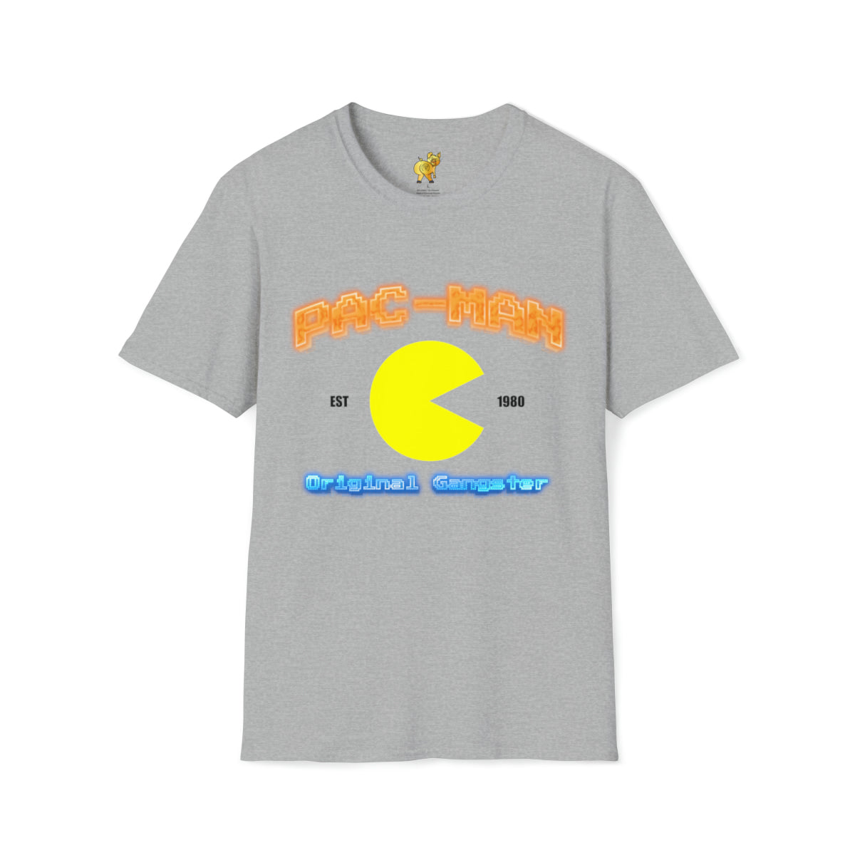 Pac-Man, Original Gangster - Short Sleeve Unisex Soft Style T-Shirt